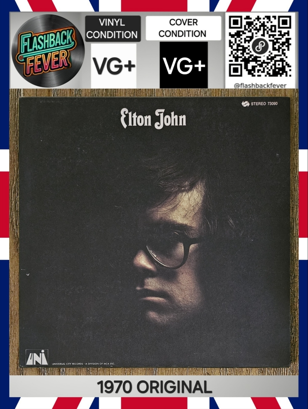 ELTON JOHN•Elton John•1970 US Stereo (#73090) Monarch Pressing